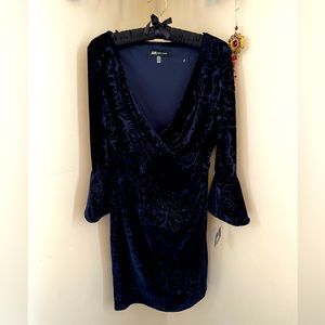 Anne Klein NWT  3/4  Sleeve V Neck Wrap Empire Dress Size M